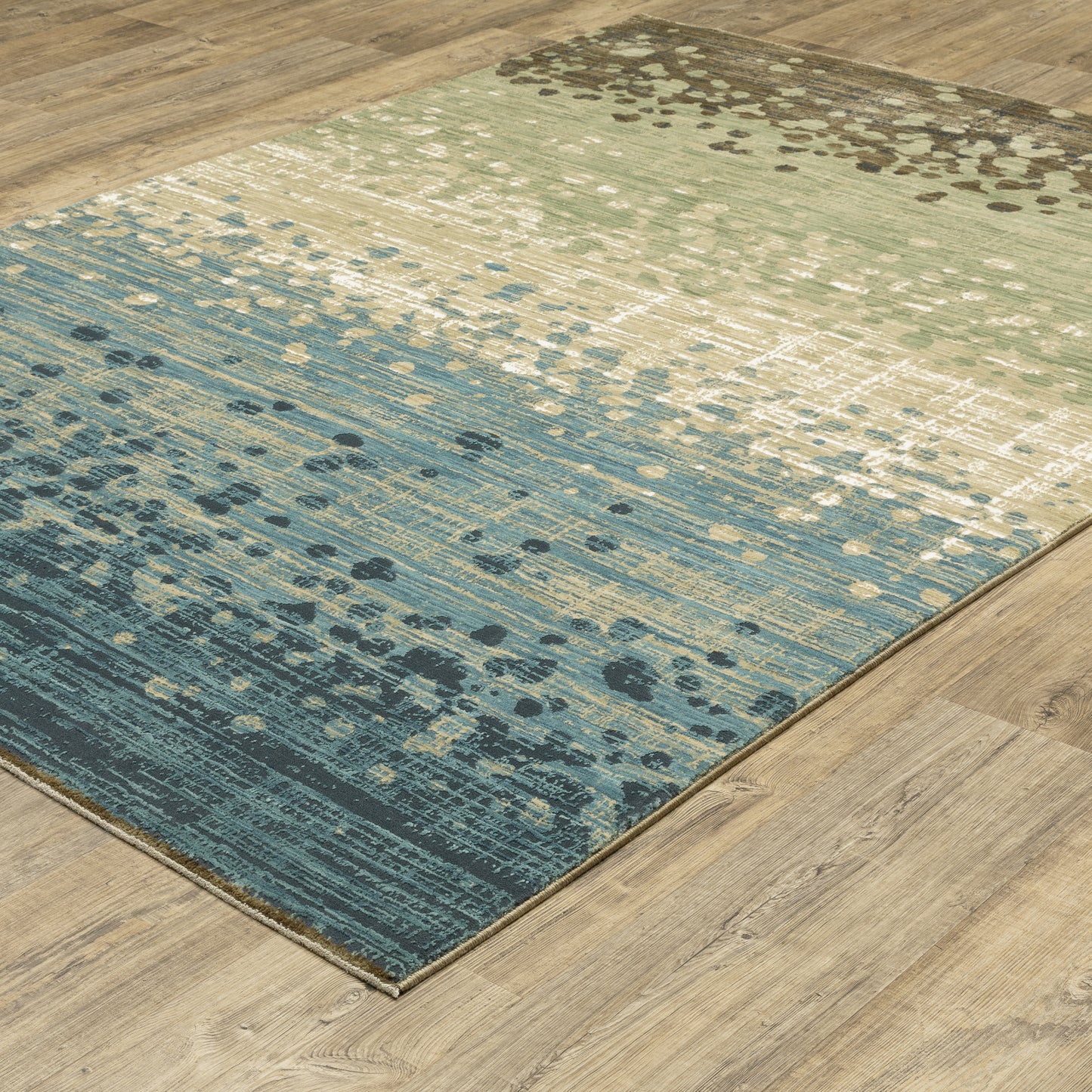 Reed Blue Brown Modern & Contemporary Abstract Indoor Rug