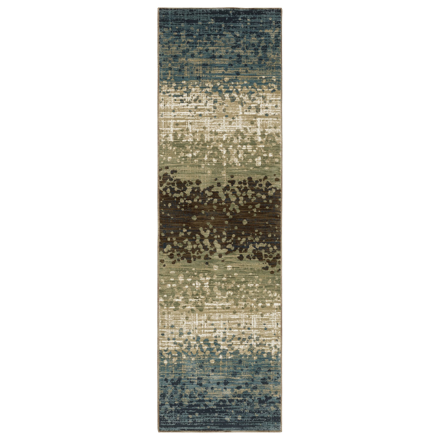 Reed Blue Brown Modern & Contemporary Abstract Indoor Rug