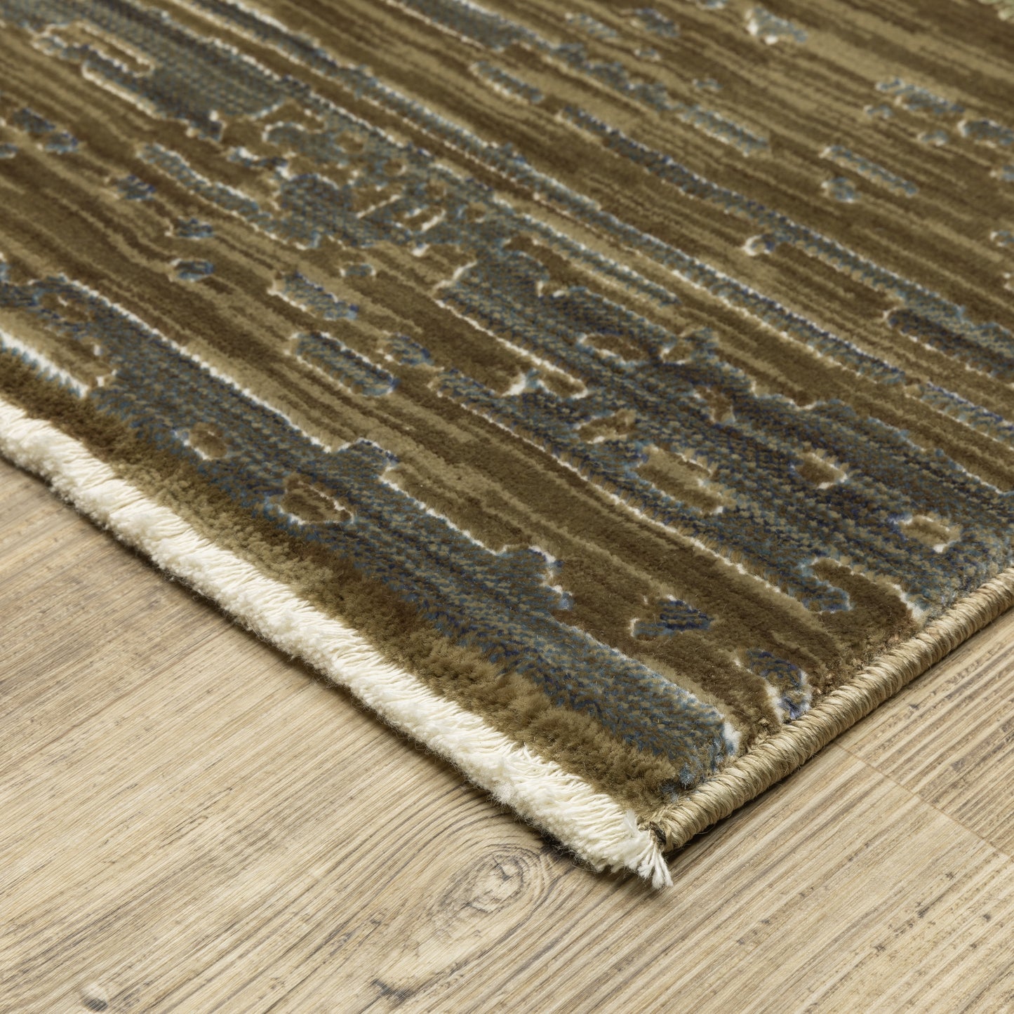 Reed Beige Green Modern & Contemporary Abstract Indoor Rug