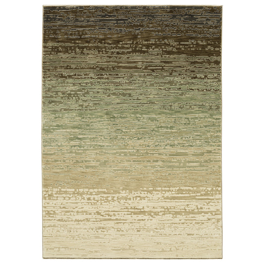 Reed Beige Green Modern & Contemporary Abstract Indoor Rug