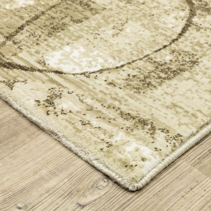 Reed Beige Brown Modern & Contemporary Geometric Indoor Rug