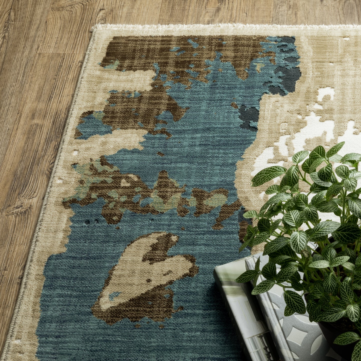 Reed Beige Multi Modern & Contemporary Abstract Indoor Rug