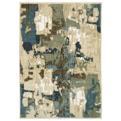 Reed Beige Multi Modern & Contemporary Abstract Indoor Rug