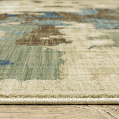 Reed Beige Multi Modern & Contemporary Abstract Indoor Rug