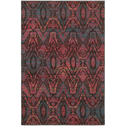 Revival Pink Multi Casual Abstract Indoor Rug