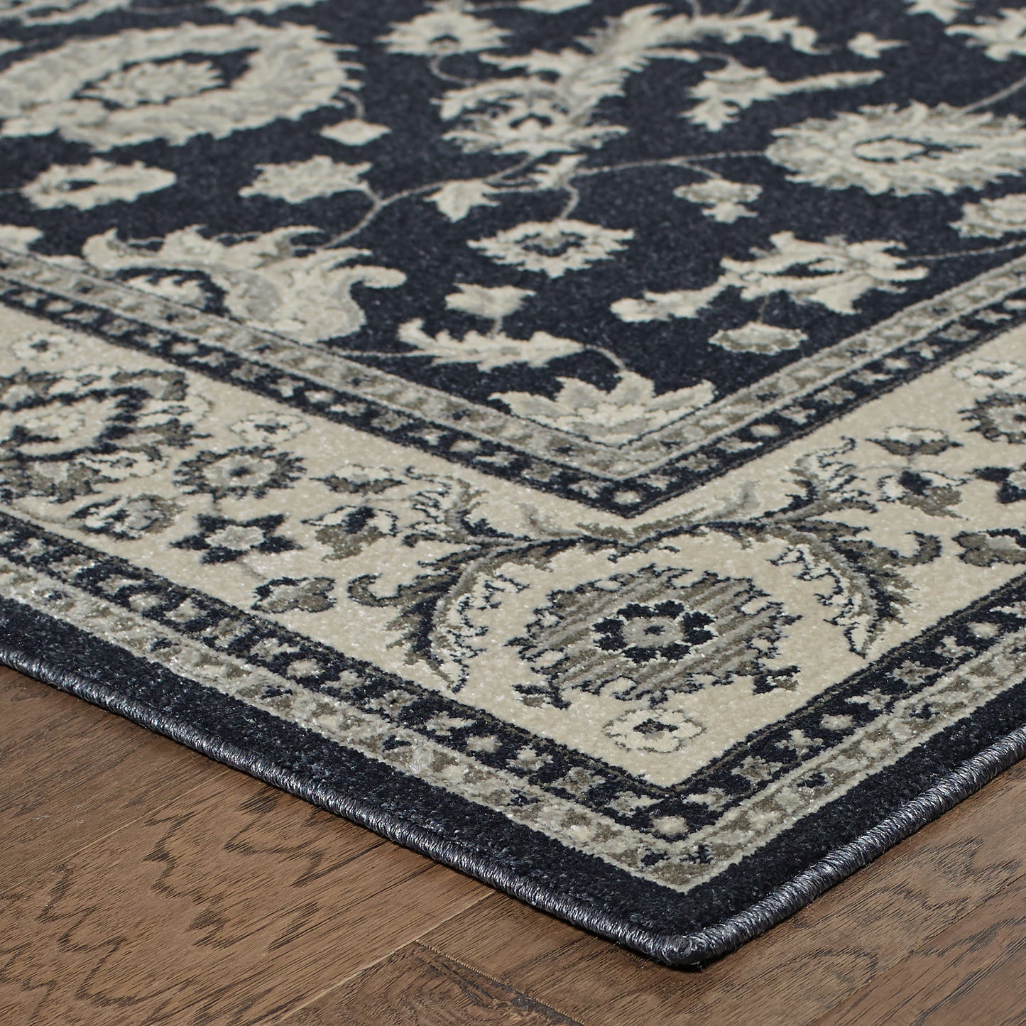 Richmond Charcoal Ivory Traditional Oriental Indoor Rug