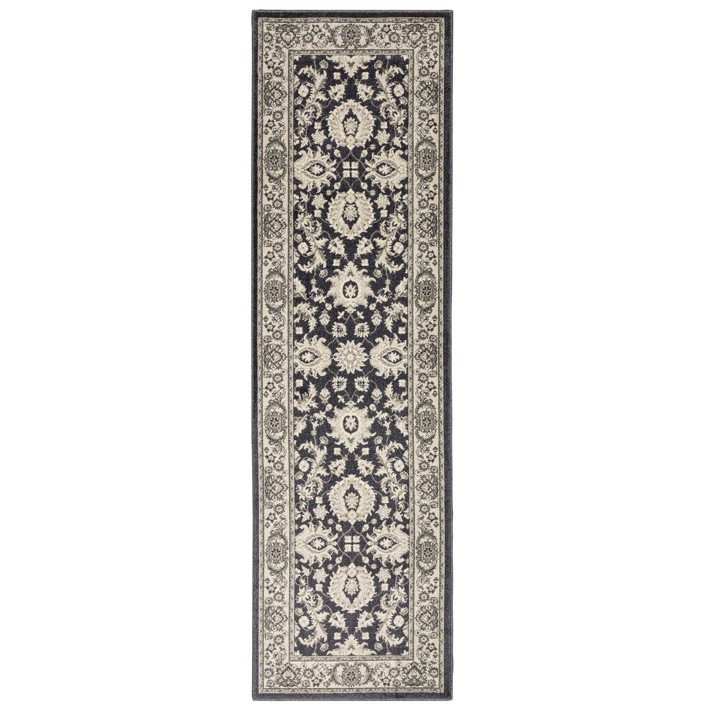 Richmond Charcoal Ivory Traditional Oriental Indoor Rug