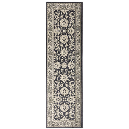 Richmond Charcoal Ivory Traditional Oriental Indoor Rug