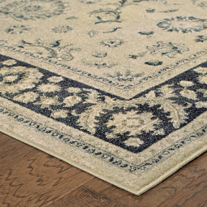 Richmond Ivory Navy Traditional Oriental Indoor Rug