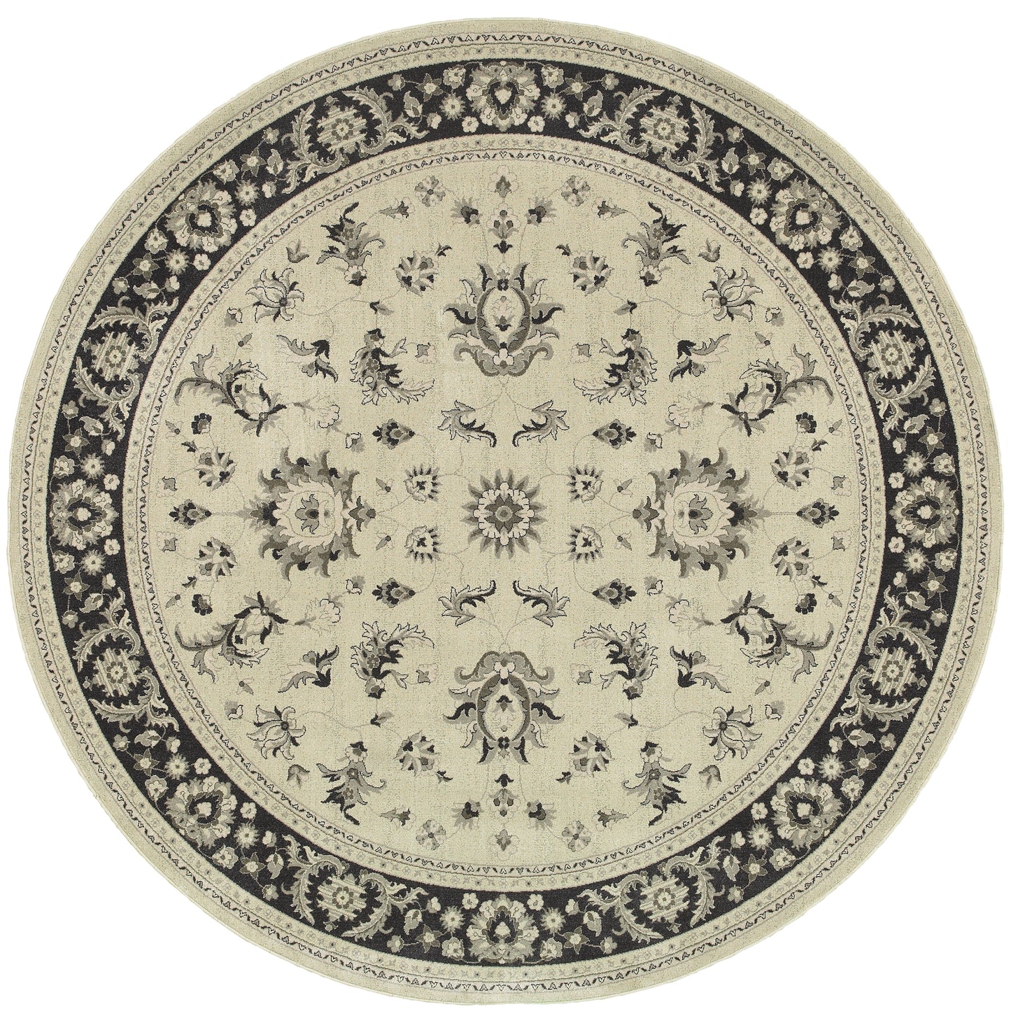 Richmond Ivory Navy Traditional Oriental Indoor Rug