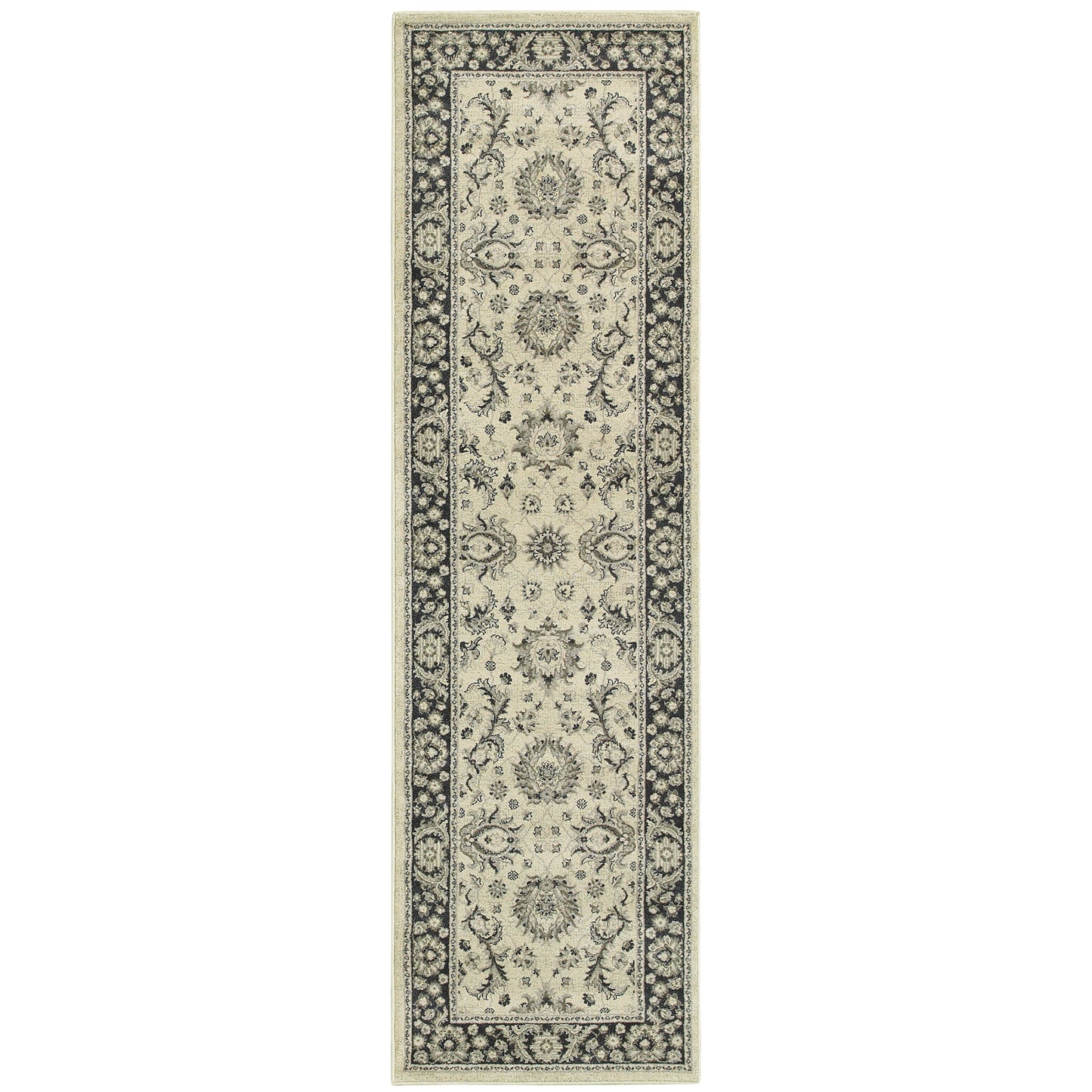 Richmond Ivory Navy Traditional Oriental Indoor Rug