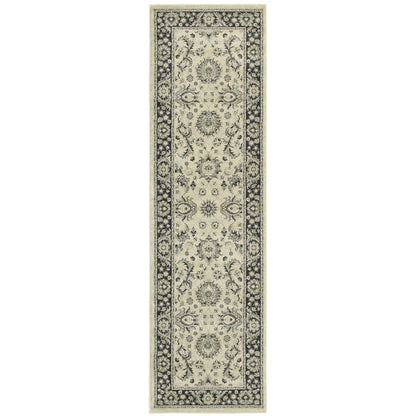 Richmond Ivory Navy Traditional Oriental Indoor Rug