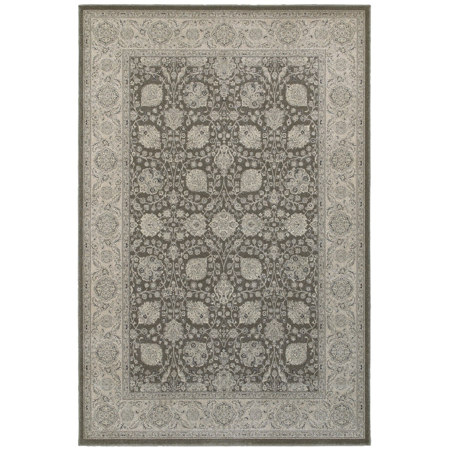 Richmond Brown Ivory Traditional Oriental Indoor Rug