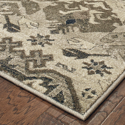 Richmond Grey Brown Global Southwest/Lodge Indoor Rug