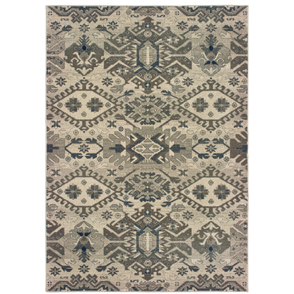 Richmond Grey Brown Global Southwest/Lodge Indoor Rug