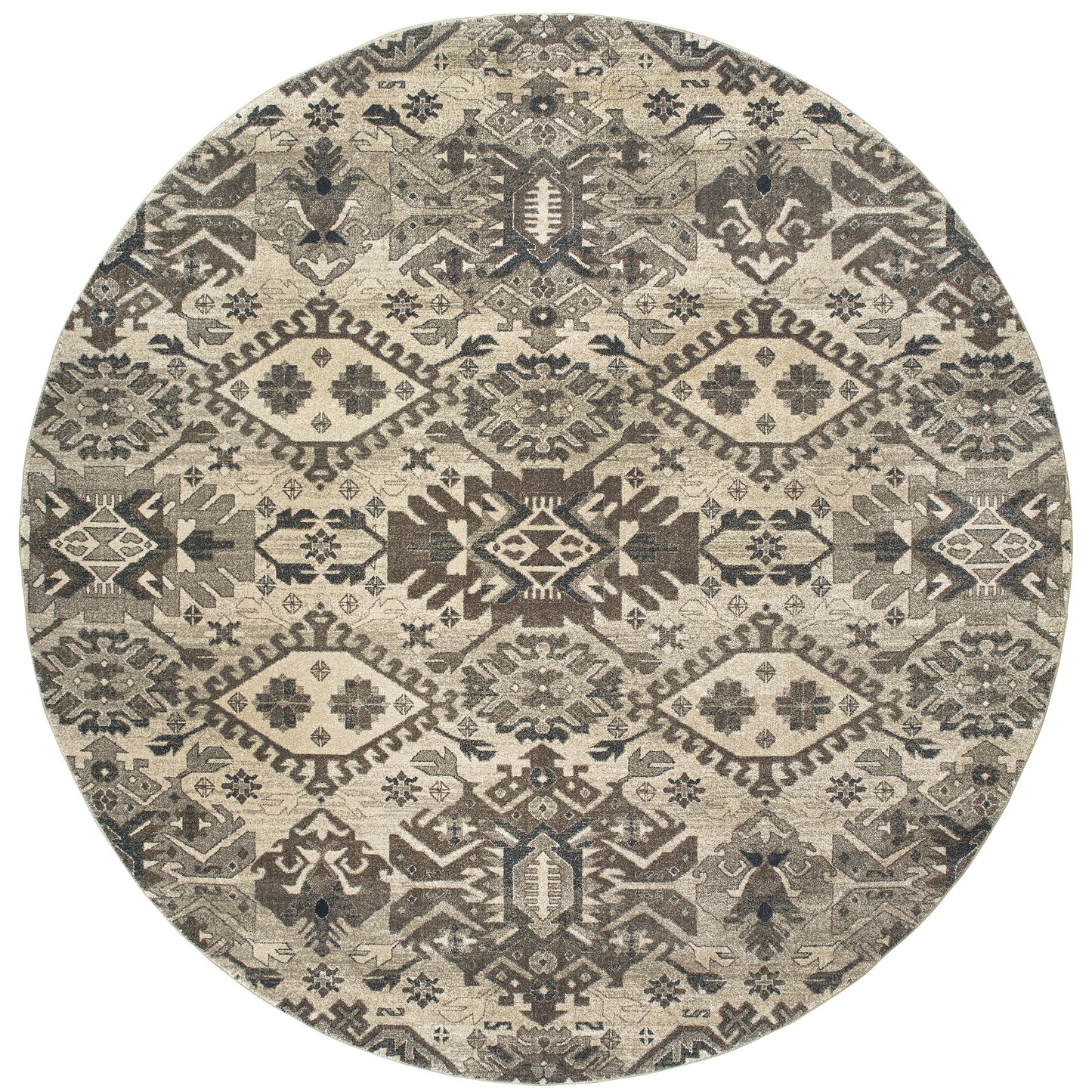 Richmond Grey Brown Global Southwest/Lodge Indoor Rug