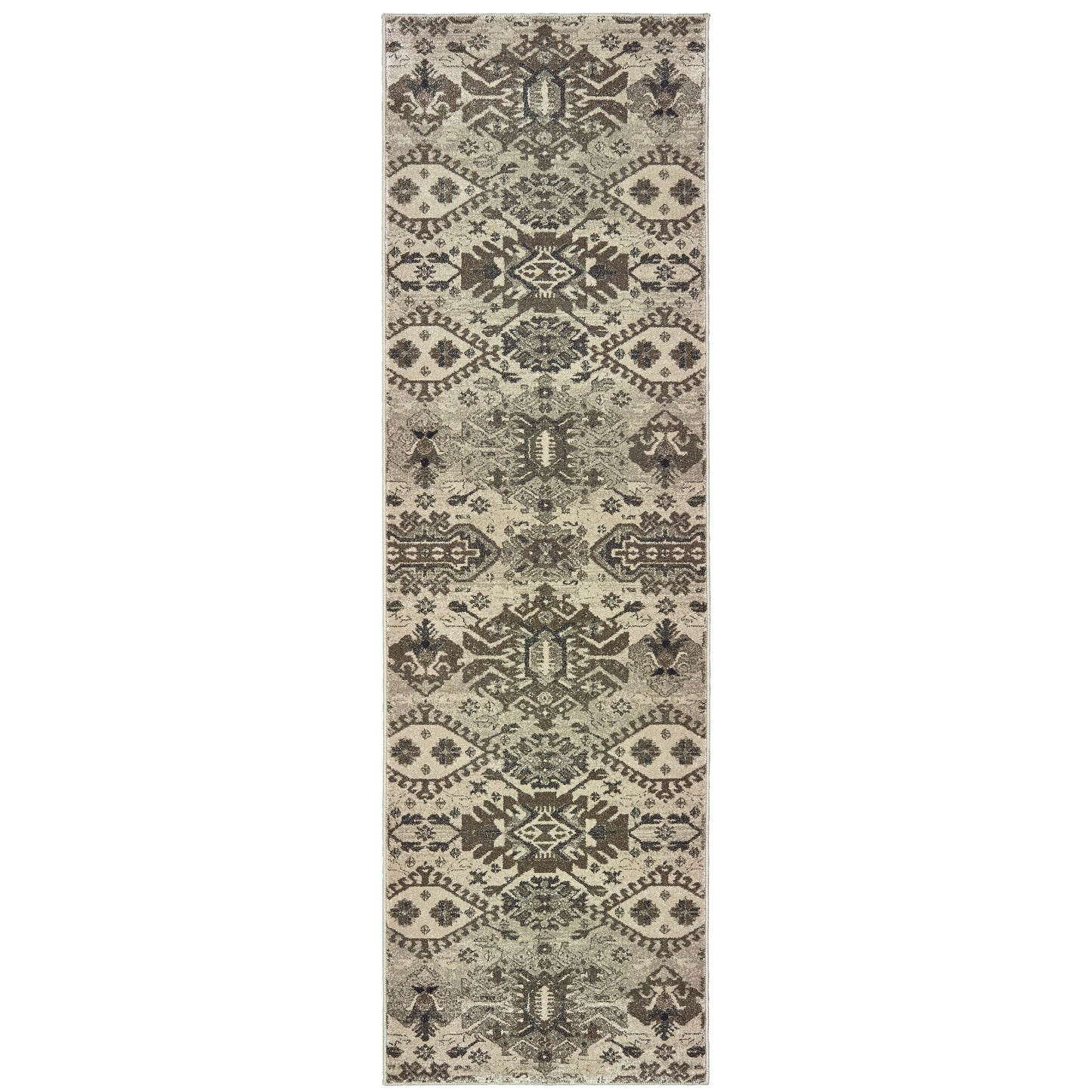 Richmond Grey Brown Global Southwest/Lodge Indoor Rug