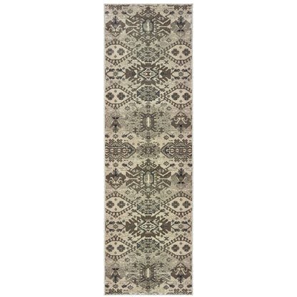 Richmond Grey Brown Global Southwest/Lodge Indoor Rug