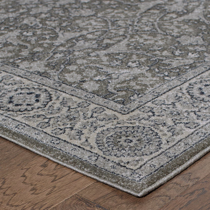 Richmond Grey Ivory Traditional Oriental Indoor Rug