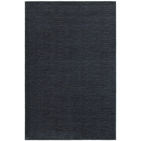 Richmond Navy Grey Transitional Solid Indoor Rug