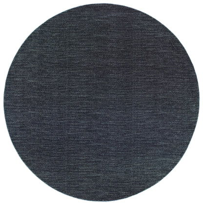 Richmond Navy Grey Transitional Solid Indoor Rug