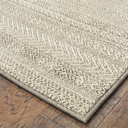 Richmond Ivory Brown Transitional Solid Indoor Rug