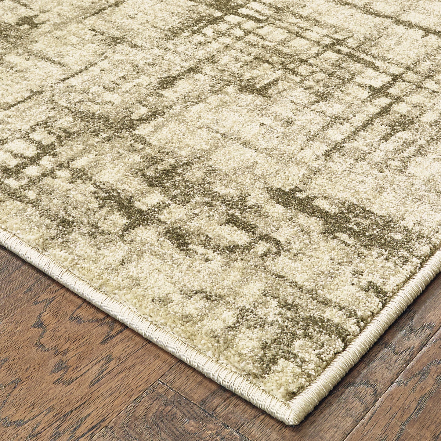 Richmond Ivory Brown Modern & Contemporary Abstract Indoor Rug