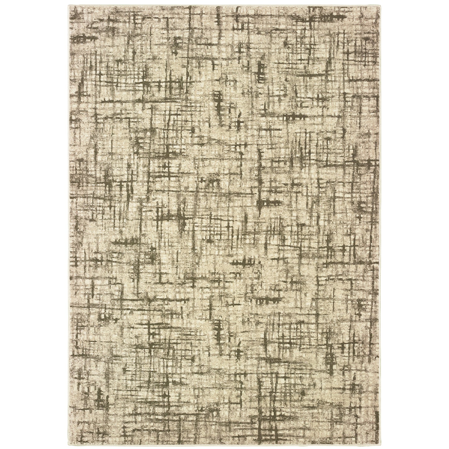 Richmond Ivory Brown Modern & Contemporary Abstract Indoor Rug