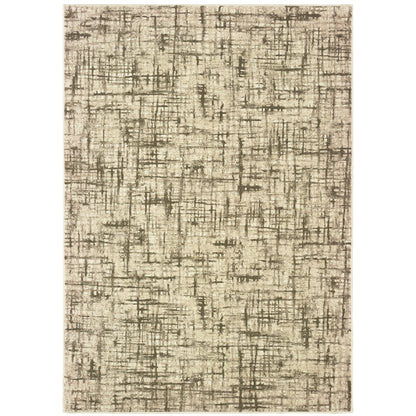 Richmond Ivory Brown Modern & Contemporary Abstract Indoor Rug