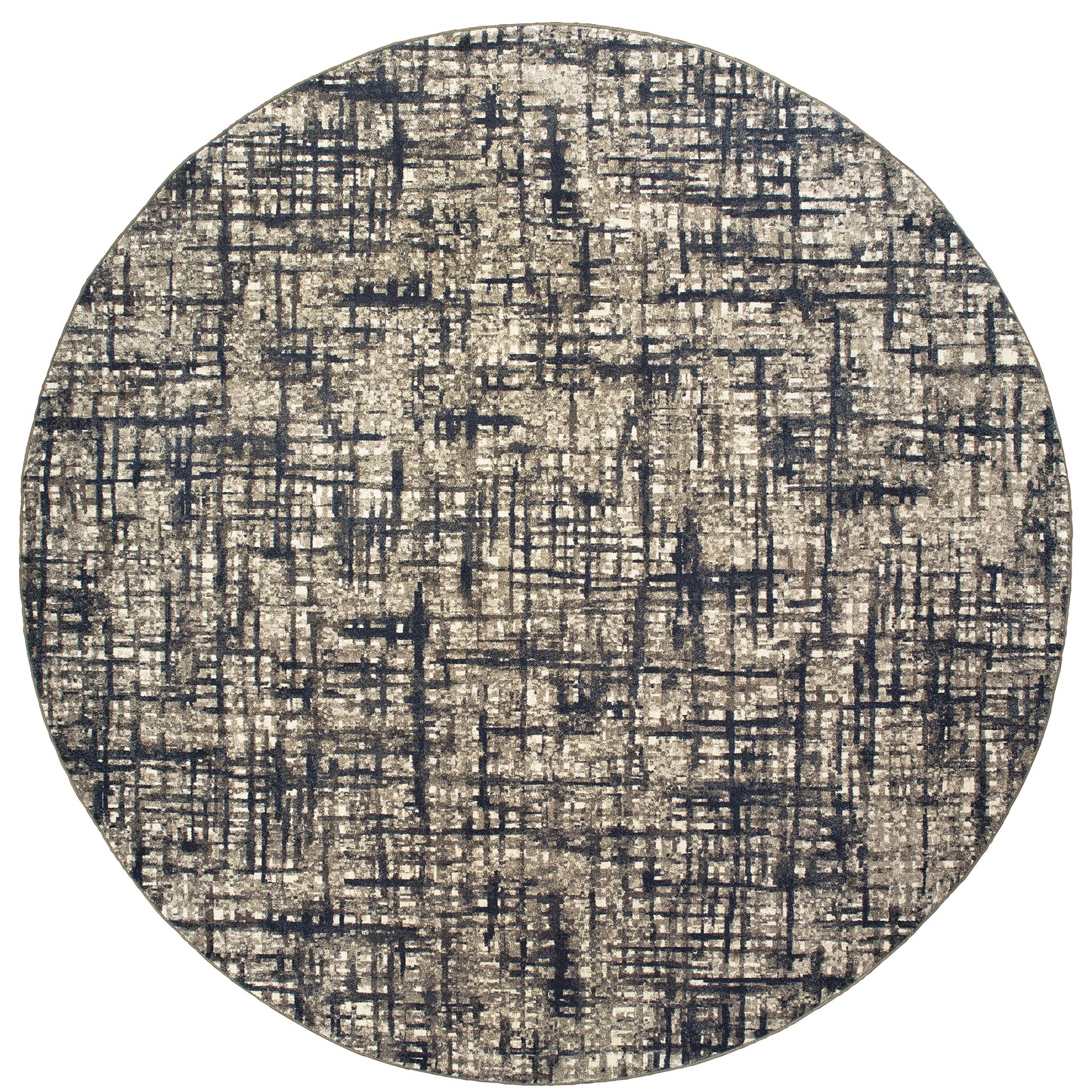 Richmond Grey Navy Modern & Contemporary Abstract Indoor Rug