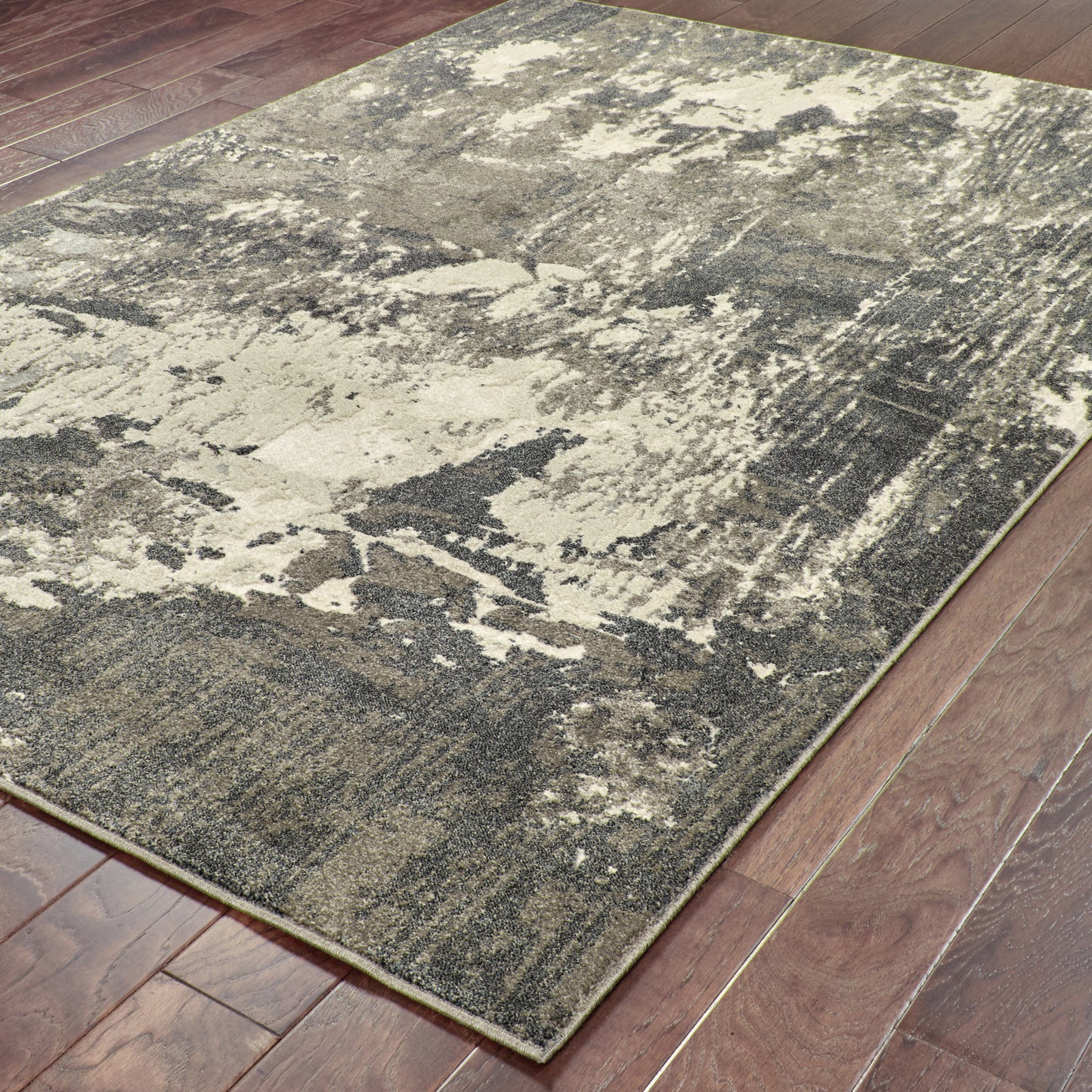 Rowan Grey Ivory Modern & Contemporary Abstract Indoor Rug