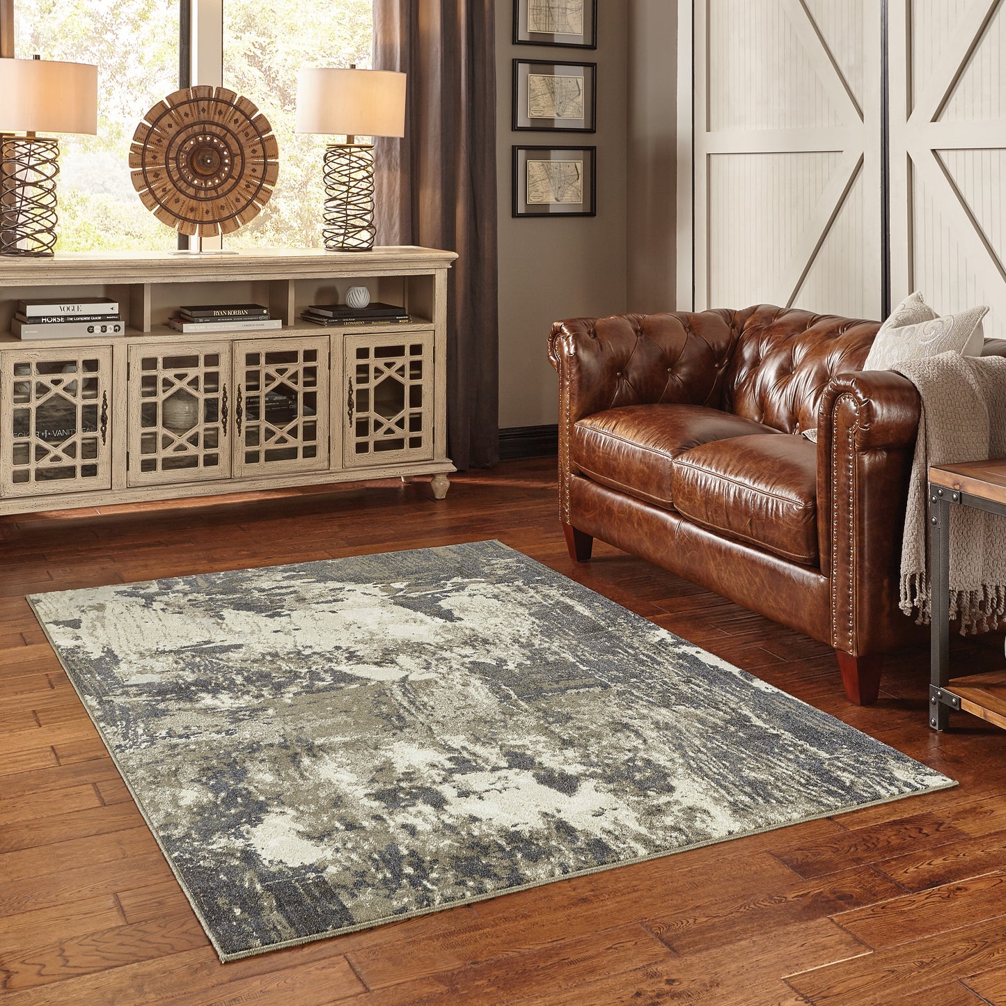 Rowan Grey Ivory Modern & Contemporary Abstract Indoor Rug