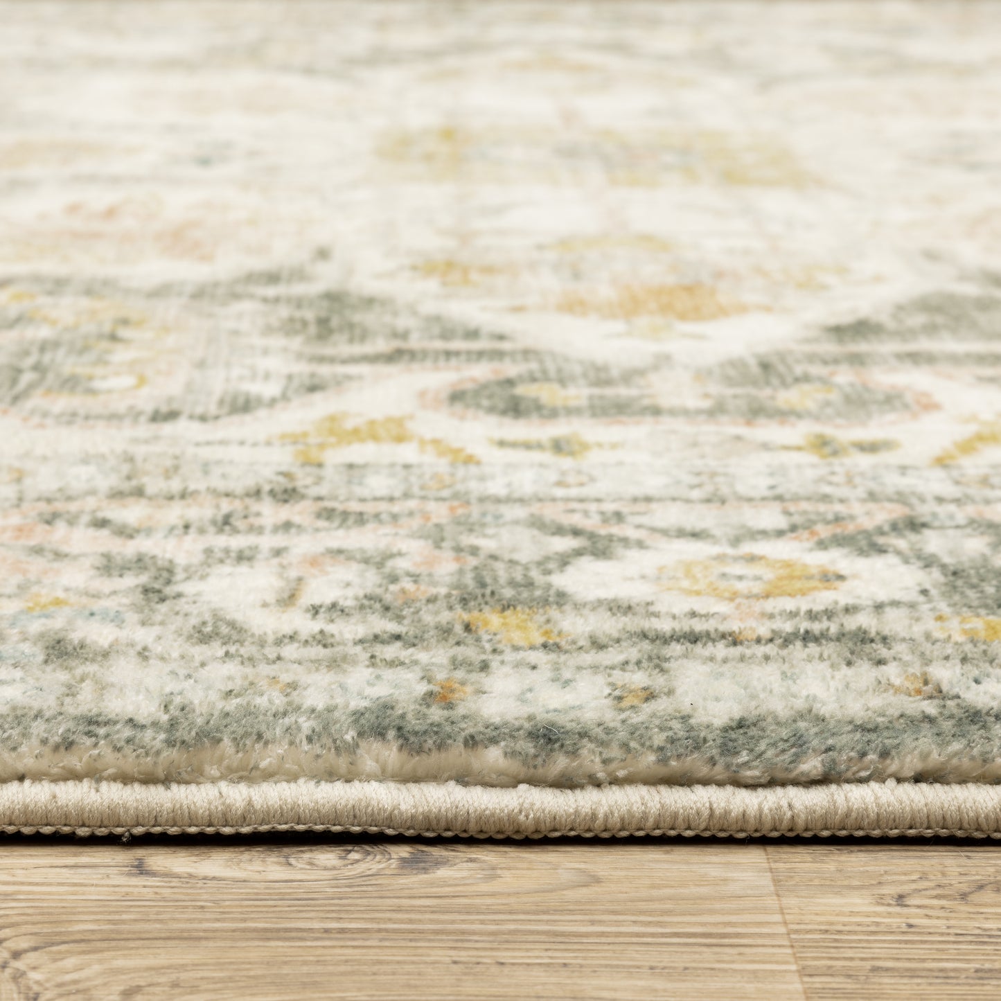 Savoy Grey Gold Traditional Oriental Indoor Rug