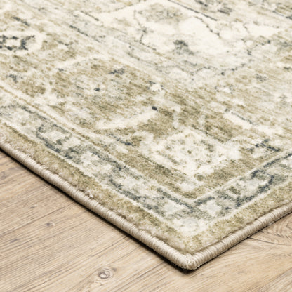 Savoy Tan Ivory Traditional Oriental Indoor Rug