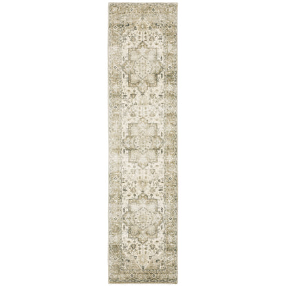 Savoy Tan Ivory Traditional Oriental Indoor Rug