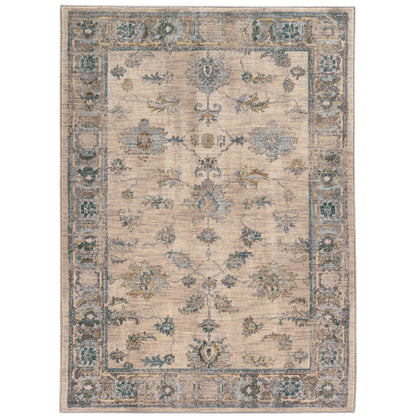 Sedona Ivory Blue Traditional Oriental Indoor Rug