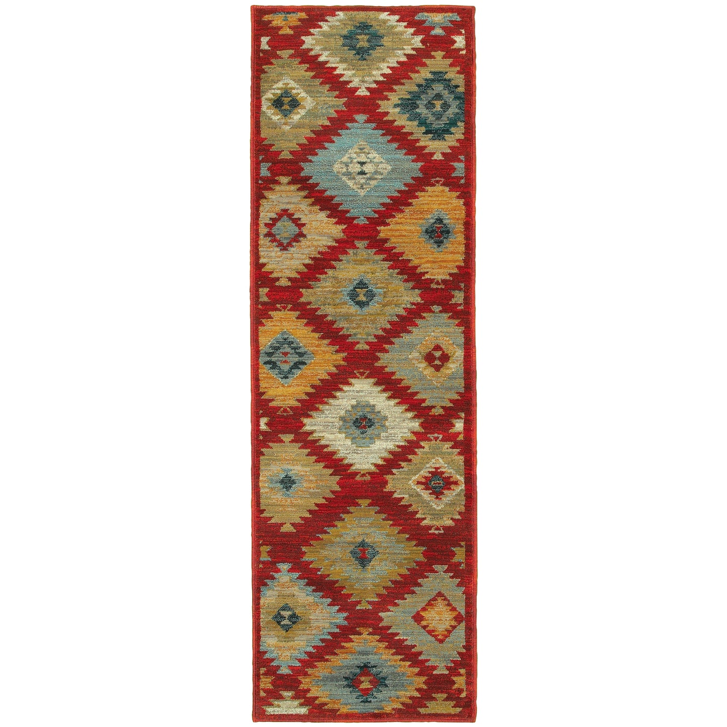 Sedona Red Multi Southwestern Geometric Indoor Rug