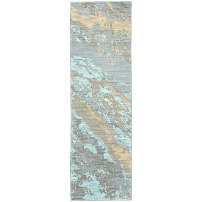 Sedona Blue Grey Modern & Contemporary Abstract Indoor Rug