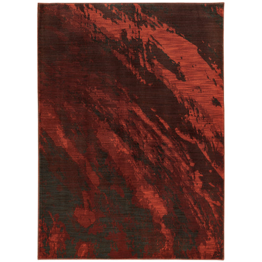 Sedona Red Grey Modern & Contemporary Abstract Indoor Rug