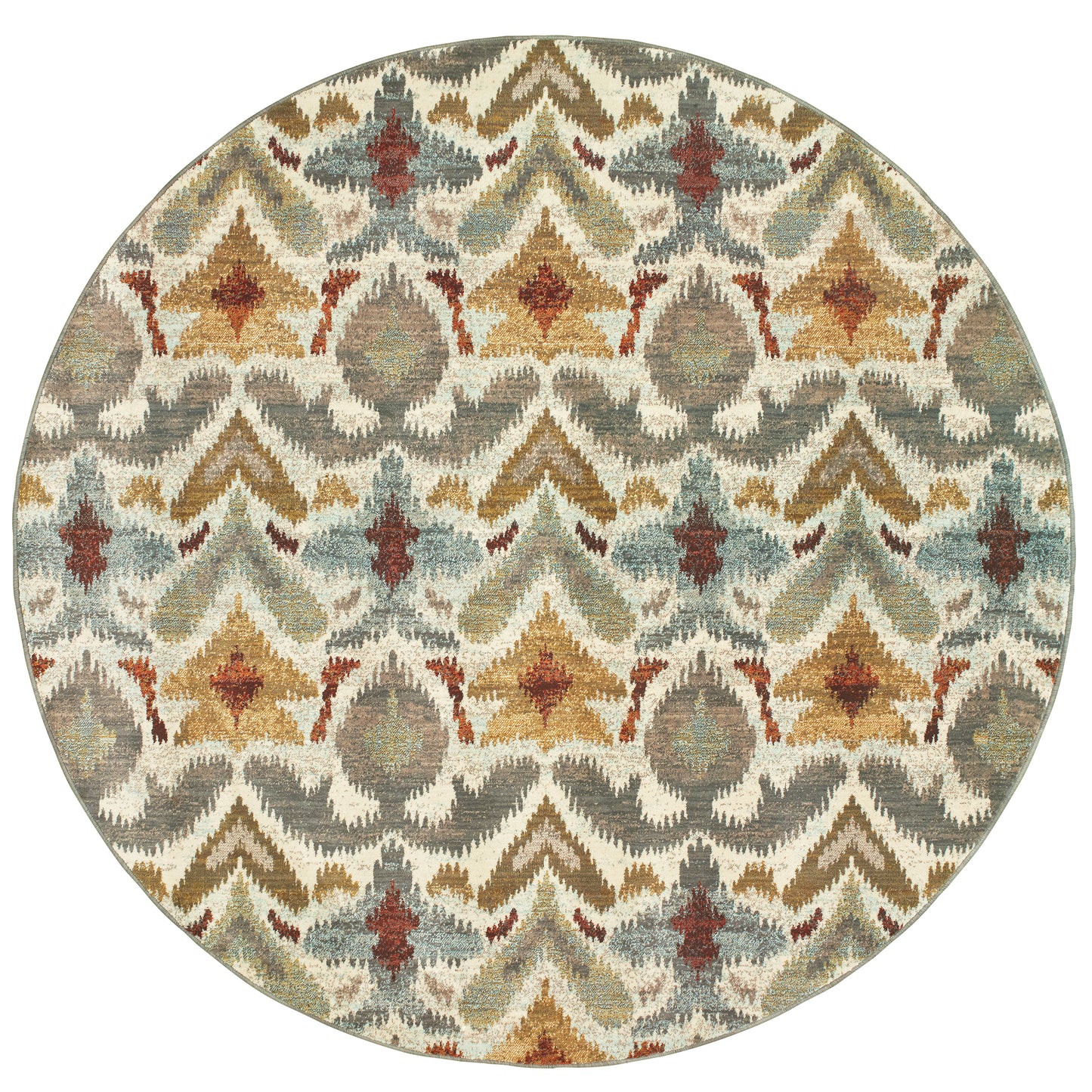 Sedona Ivory Grey Transitional Abstract Indoor Rug