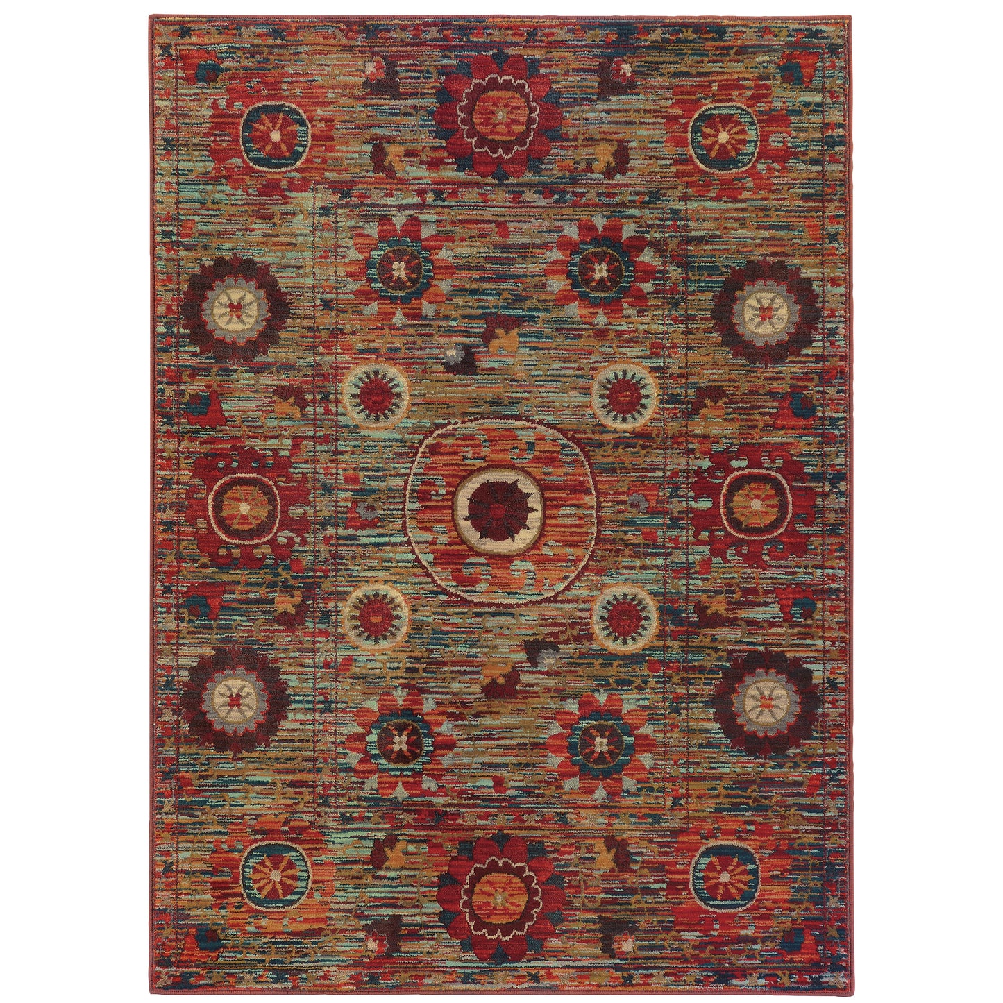 Sedona Multi  Modern & Contemporary Distressed Indoor Rug