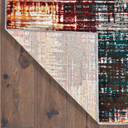 Sedona Blue Gold Modern & Contemporary Abstract Indoor Rug