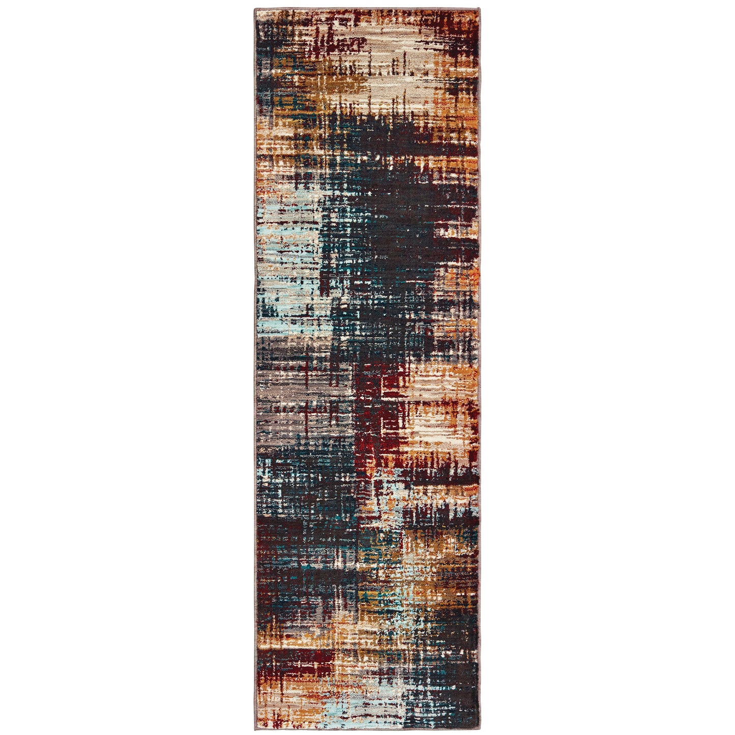 Sedona Blue Gold Modern & Contemporary Abstract Indoor Rug