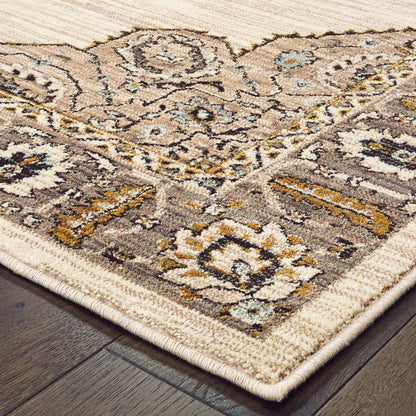 Sedona Ivory Gold Bohemian Oriental Indoor Rug