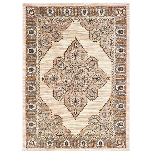 Sedona Ivory Gold Bohemian Oriental Indoor Rug