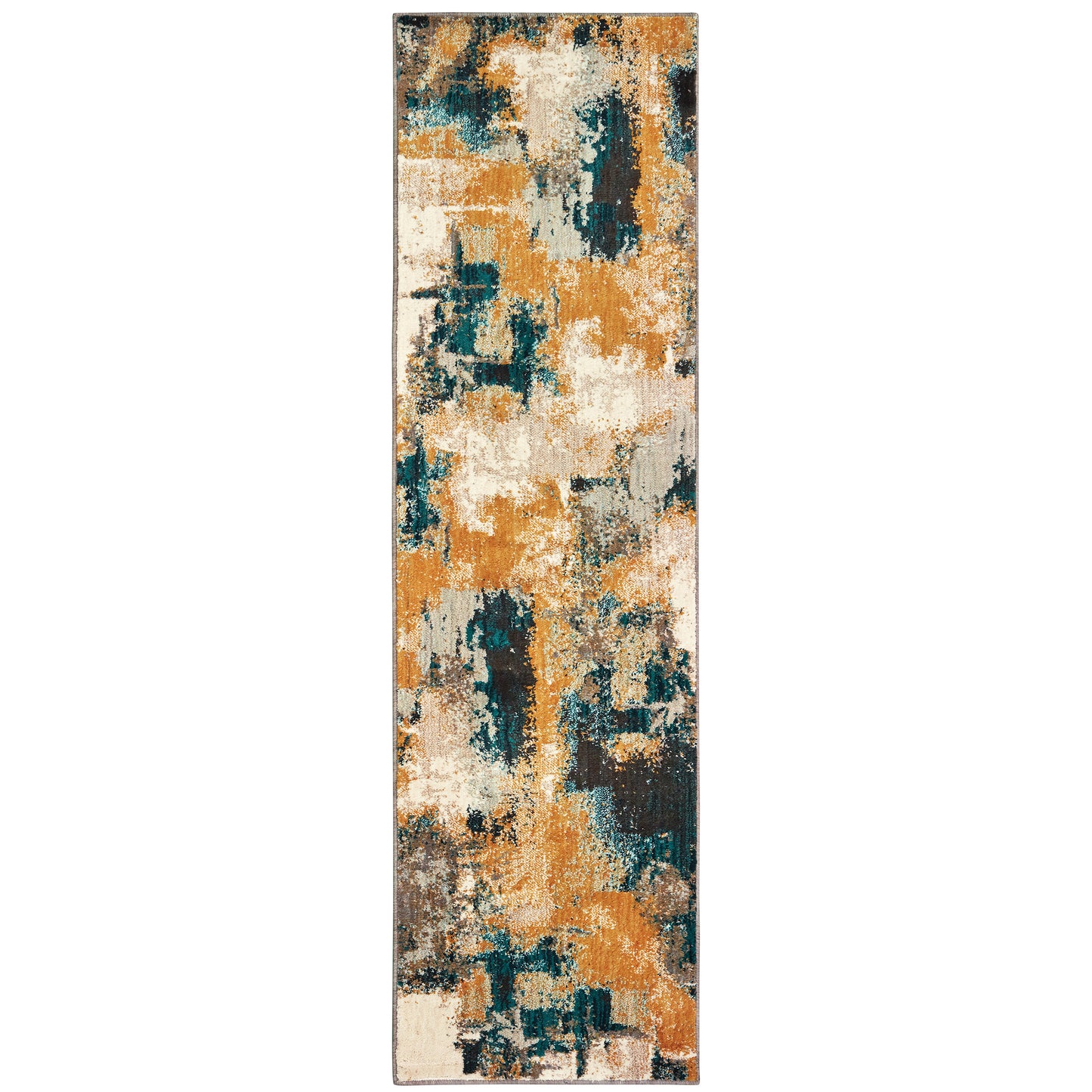 Sedona Blue Gold Modern & Contemporary Abstract Indoor Rug