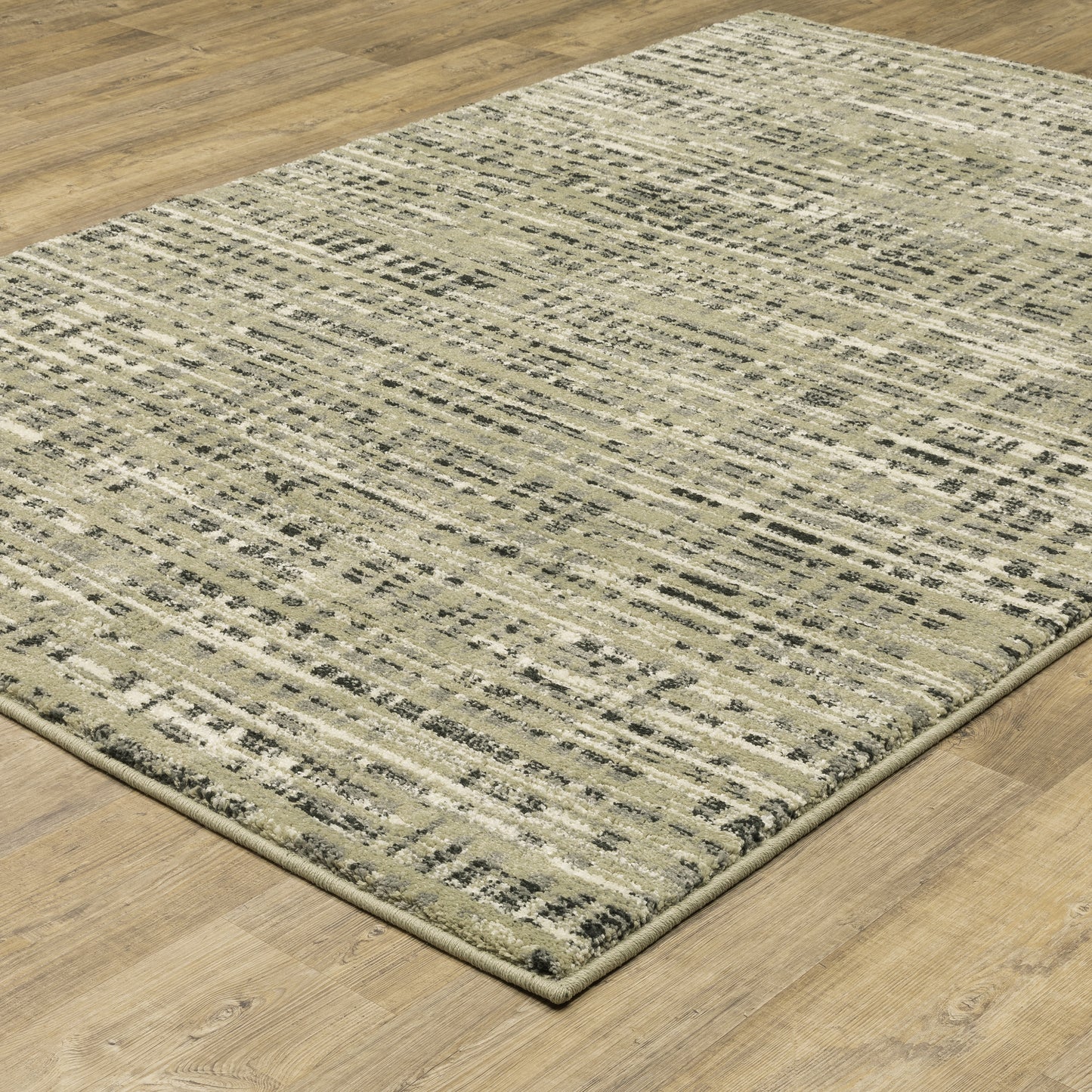 Seneca Beige Grey Industrial Abstract Indoor Rug