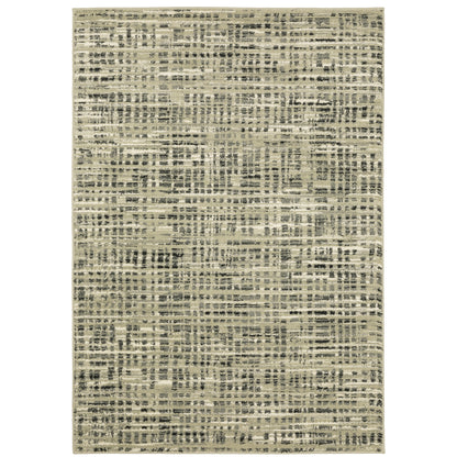 Seneca Beige Grey Industrial Abstract Indoor Rug