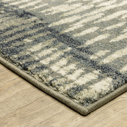 Seneca Grey Beige Industrial Abstract Indoor Rug