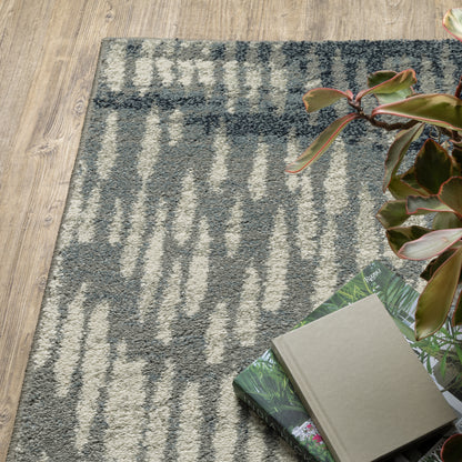 Seneca Grey Beige Industrial Abstract Indoor Rug